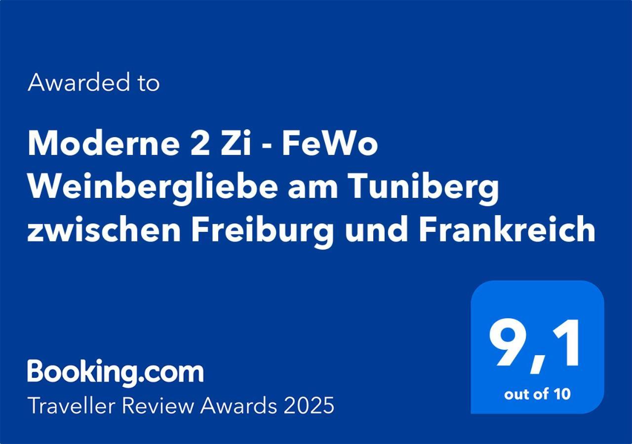 Moderne 2 Zi - Fewo Weinbergliebe Am Tuniberg Zwischen Freiburg Und Frankreich Merdingen Екстериор снимка